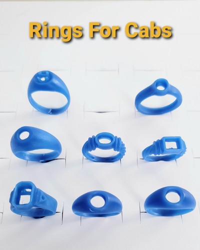 Assorted rings for cabachons - for,