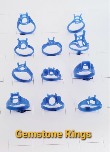 Gemstone rings - 11,