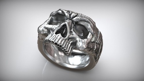 Half skull wax - half,