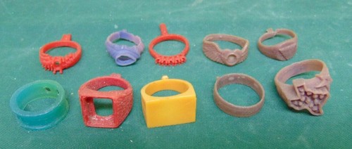 Vintage molded ring patterns - molded,