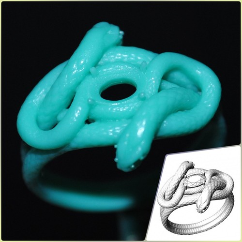Snake ring wax - 1, patterns