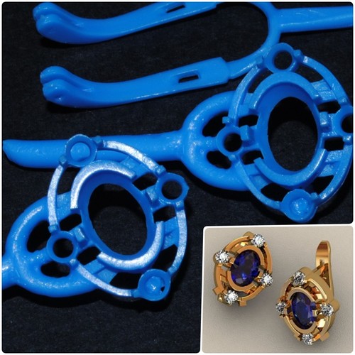 Pairs earring wax - pairs, patterns